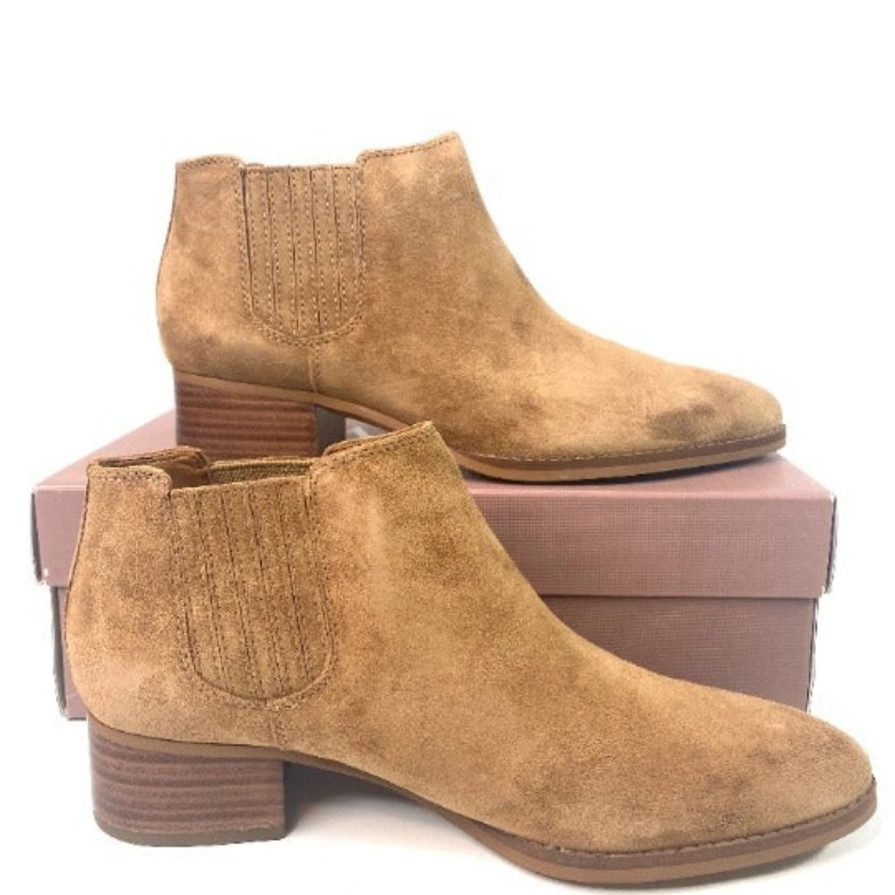 NEW! FRANCO SARTO Suede Ankle Booties 8M